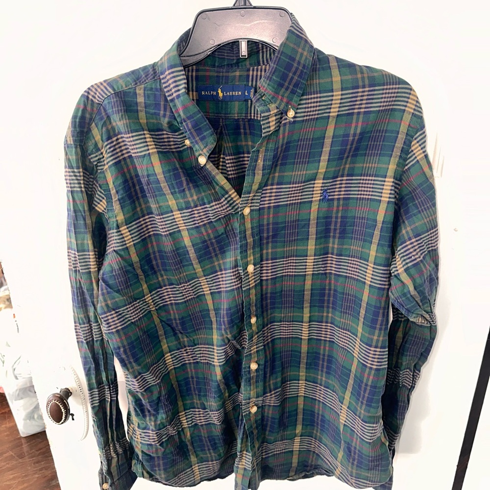 Vintage Polo Ralph Lauren Plaid Button Up
